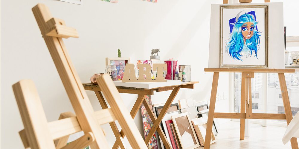 Photo d'un atelier de dessin représentant les cours de dessin à Orvault et Nantes de l'atelier Adya