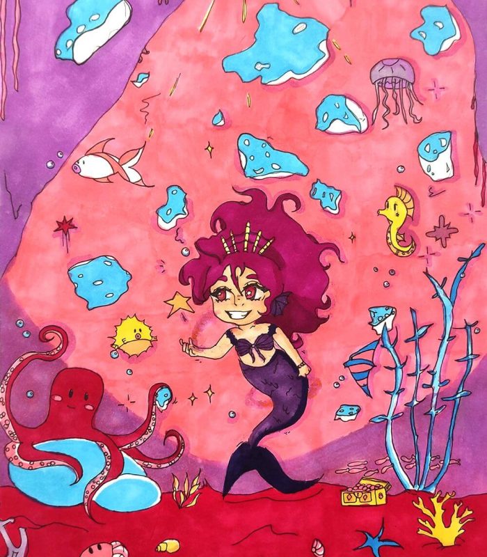 initiation-outils-dessin-manga-plume-encre-feutre-pinceau-sirene-decor-marin-proche-nantes-centre