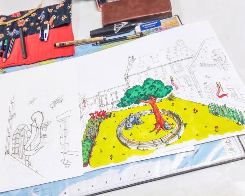 mise-en-couleur-feutre-dessin-perspective-adulte-petit-chantilly-orvault