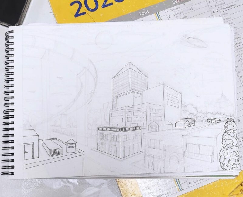 perspective-batiments-crayonnes-cours-dessin-adulte-nantes